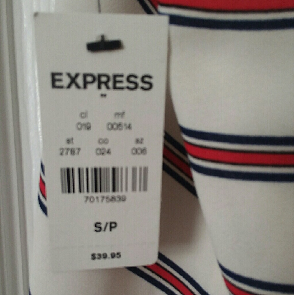 Express Striped Racerback Top - Picture 4 of 5